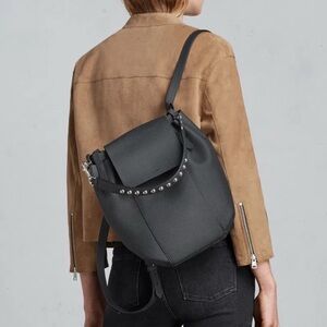Allsaints Suzi back pack taupe grey